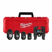 MILWAUKEE Press Ring Kit: 1/2 to 1 1/4 in Pipe, Copper/Stainless Steel, Compact Tool Types (MPN 49-16-2490X)