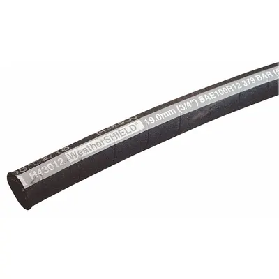WEATHERHEAD Hydraulic Hose: 4,000 psi, 2 in Hose Inside Dia., 2 5/8 in Hose Outside Dia. - Weatherhead H430 WeatherShield High-Pressure Bulk Hydraulic Hoses with 4 Spiral-Wire Reinforcement