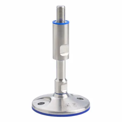 JW WINCO Leveling Foot: Swiveling Stud, 3/4"-10 Thread Size, 3.15 in - Hygienic Male Leveling Mounts