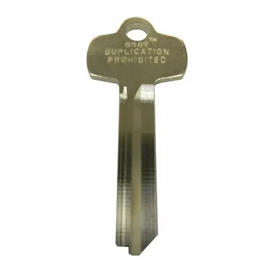 BEST Key Blank: Compatible with BEST Locks, C Keyway Type, Key ID # KS208, 0 Pins - Door Lock Key Blanks