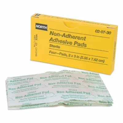 PIP GLOBAL SAFETY Gauze Pad: 3 in Dressing Lg, 2 in Dressing Wd, Plastic, Sterile - Gauze Pads