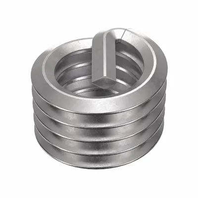 HELI-COIL Helical Insert: Tanged Tang Style, Free-Running, 7/16"-14 Thread Size, Plain - Free-Running Tanged Helical Inserts