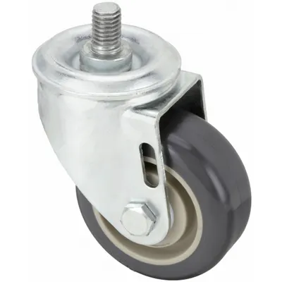 OEM Stem Caster: 3 in Wheel Dia - NSF-Listed Sanitary Threaded Stem Casters