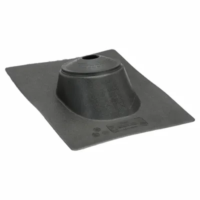 OATEY 16"H 12"W ThrmPlsc Roof Vent Pipe Flshng: For Pitched Roof, Rectangular Base - Rectangular-Base Boots
