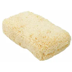 This microfiber sponge from TOUGH GUY is designed for vehicle washing and drying. With a 5-inch outside diameter and 2-inch thickness, it provides ample surface area for cleaning. The natural color microfiber material is gentle on surfaces, making it suitable for hand washing automotive paint, glass, and trim.