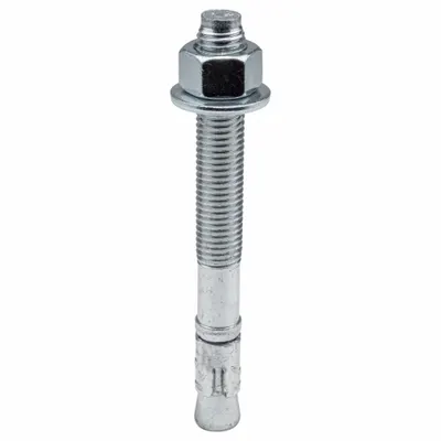 RED HEAD Wedge Anchor: 7 in Overall Lg, 3/4 in Dia, 3/4"-10 Thread Size, 5 1/8 in Thread Lg - Steel Wedge Anchors