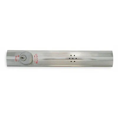 VON DUPRIN Exit Door Alarm Kit: 9 V DC, Mortise, Gray, Steel, Siren - Standard Door Alarms