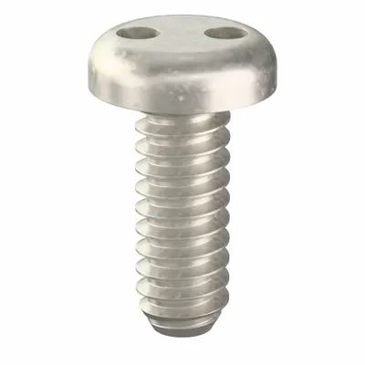 TAMPER-PRUF SCREW Tamper Resistant Screw: #6-32 Thread Size, 3/8 in Lg, Stainless Steel, Plain - Pan Head Tamper-Resistant Machine Screws