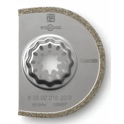FEIN Oscillating Scraper Blade: 3 in Blade Wd, 3 in Blade Lg, Diamond Grit - Starlock Mounted Blades