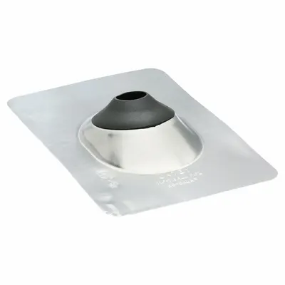 PORTALS PLUS Steel Roof Vent Pipe Flshng for 1.5"pipe: For Shingled Roof, Rectangular Base - Rectangular-Base Boots