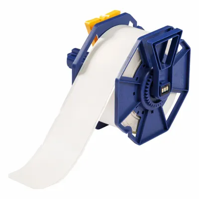 BRADY Continuous Label Stock: 2 1/4 in x 150 ft, Polyester, White (Matte) - Brady Inkjet Continuous Label Rolls