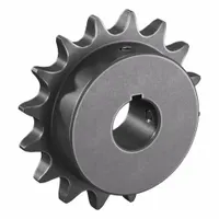 TSUBAKI Single Strand Sprocket: 50, For 5/8 in Chain Pitch, 7/8 in Bore Dia, 16 Teeth, Steel (MPN 50B16F-7/8)