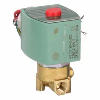 REDHAT Solenoid Valve: 2-Way, Normally Closed, 1/8 in Pipe Size, 24V AC, High Flow, Brass Body (MPN 8262H002)