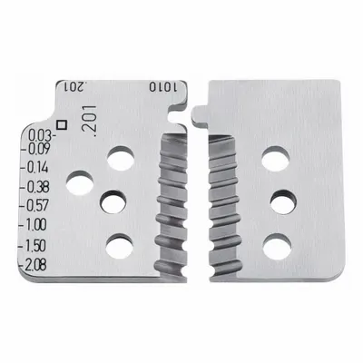 KNIPEX Blades for Automatic Insulation Stripper: 1 3/4 in Overall Lg, Steel, Less than 6 in - Wire Stripper Replacement Blades