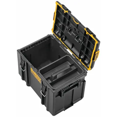 DEWALT Tough System Tool Box: 21 3/4 in W x 14 3/4 in D x 16 1/4 in H, Plastic - Tough System Tool Organizer Boxes