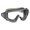 Standard firefighting safety goggles with clear lenses offering anti-fog, chemical-resistant, and scratch-resistant properties. Features indirect venting to reduce fogging and an elastic band for secure fit. Suitable for eye protection in firefighting, chemical handling, and general industrial environments.