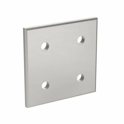 FATH INC. Joining Plate: Square Flat Plate, 45 Series, 86 mm x 86 mm x 6 mm, For 10 mm Slot Wd - Plate Connectors