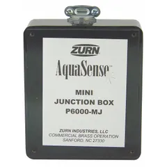 Plastic miniature junction box for sensor and solenoid repair parts in automatic flush valves. Compatible with ZURN Aquasense® series. Overall width 6 inches. Suitable for use with copper or plastic plumbing systems in toilets and urinals.