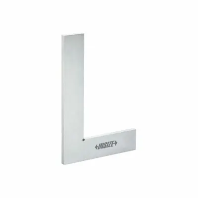 INSIZE Machinist Square: 90° Angle, 5 x 3.2 in Outside Dimensions - Machinist Precision Steel Squares