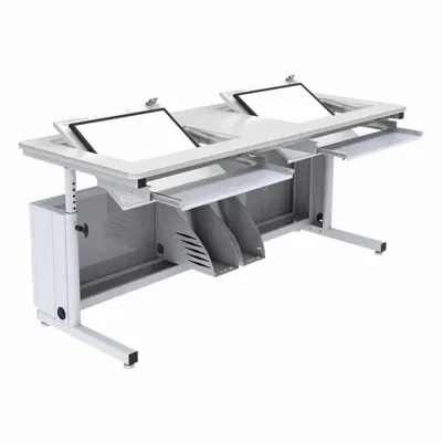 VERSADESK RST7230-WW Manual Adjustable-Height Desk, White - Manual Adjustable-Height Desks