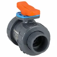 HAYWARD FLOW CONTROL Manual Two-Way Ball Valve: 2 in, PVC, Straight, 250 psi Max. Pressure (CWP) (MPN TBH1200ASTE0000)