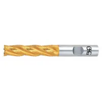 OSG Roughing End Mill: High Speed Steel, TiN Coating, 5 Flute, 1" Mill Dia, 4" LOC, 6-1/2" OAL (MPN 6910905)