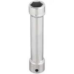 This extra-deep hand socket features a 1/2 in drive and 19 mm 6-point opening, designed for turning fasteners in recessed or hard-to-reach areas. The zinc-plated finish provides corrosion resistance. Suitable for automotive, industrial, and mechanical maintenance tasks.