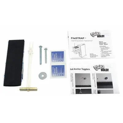 QUAKEHOLD File Cabinet Fastener Strap: Nylon, Item to Item Bracing - Furniture & Small-Sized Equipment Straps & Brackets
