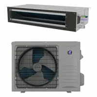 FRIEDRICH Mini-Split Air Handler/Condenser: 4,300 BtuH to 14,500 BtuH, 350 sq ft – 400 sq ft (MPN FPHD093D)