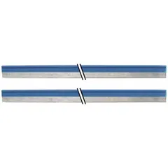 Set of two blue endless plug-in links for Mico Pro systems. Rated 40 A, 500 mm height. Used to electrically connect adjacent terminals in control panels for power distribution in industrial automation and machinery applications.