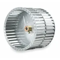 Blower Wheel: Forward-Curved, 7 5/8 in Dia, 7 in W, CW Hub End, Steel Wheel, 2 Inlets, 1/2 in Bore (MPN C762-700HD R)