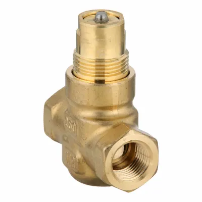 Siemens Hydronic Globe Valve: 2-Way, 0.63 CV Flow, 1/2 in Female NPT, Brass Body - 2-Way NPT Connection Globe Valves