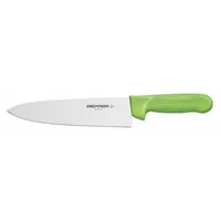 DEXTER RUSSELL Chef Knife: Straight, 8 in Overall Lg, Steel Blade, Polypropylene Handle, Green (MPN 12443G)