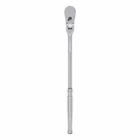 TEKTON Hand Ratchet: Pear, Reversible, 12 in Overall Lg, Polished, 4° Min Arc Swing, Long Lg (MPN SRH21112)