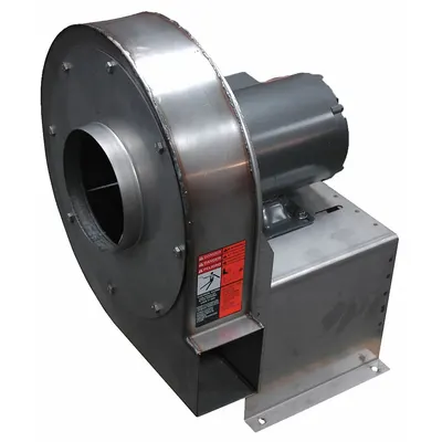 Dayton High Pressure Blower: 9 in Wheel, Direct Drive, Includes Drive Pack, 270 cfm @ 4 in SP - Corrosion-Resistant High-Pressure Direct-Drive Blower