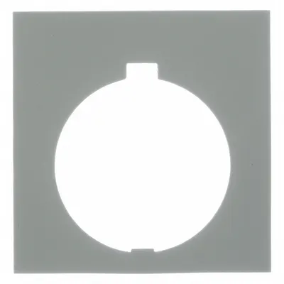 EATON Legend Plate: 30 mm Panel Mounting Size, Rectangular - Push-Button Rings & Plates