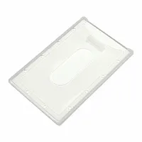 Badge Holder: Pouch, Vertical, 3 3/4 in Badge Pouch Wd, 6 1/4 in Badge Pouch Ht, Plastic, 100 PK (MPN BAU 68120)