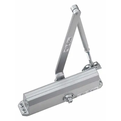 PDQ Door Closer: Parallel Mounting Type, Grade 3 - Light Duty, Aluminum, 11 1/4 in Lg - Parallel Arm-Mount Door Closers