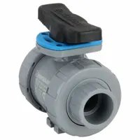 HAYWARD FLOW CONTROL Manual Two-Way Ball Valve: 1 1/4 in, CPVC, Straight, Full Port Ball Port (MPN TBH2125ASTV0Z00)