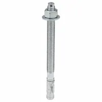 RED HEAD Wedge Anchor: 5 in Overall Lg, 3/8 in Dia, 3/8"-16 Thread Size, 3 3/4 in Thread Lg, 50 PK (MPN WS-3850)