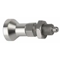 KIPP Indexing Plunger: Nonlocking, SS, M20x1.5 Thread, 15 N to 34 N Nose Force (MPN K0632.112410)