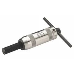 This steel installation tool is designed for prewinding helical inserts into metric coarse right-hand threads. It ensures proper insert alignment before final installation, commonly used in thread repair applications to restore stripped threads without replacing components.