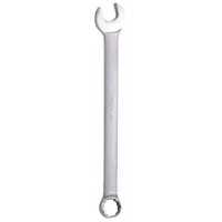 WESTWARD Combination Wrench: Alloy Steel, Satin, 18 mm Head Size, 9 1/4 in Overall Lg, Offset