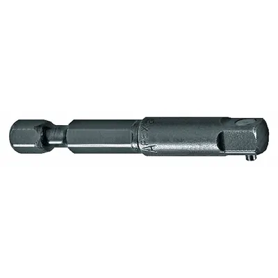 APEX Power Socket Adapter: 1/4 in Output Drive Size, Square, 8 in Overall Lg - 1/4" Male Hex Drive Power Socket Adapters