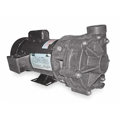 Dayton Centrifugal Pump: Noryl, 1/2 hp Horsepower (Max), Single Phase, 115/230V AC - Noryl Housing Chemical-Resistant Centrifugal Pumps