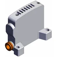 Side End Plate: 0.1 MPa to 0.7 MPa, -10°C to 50°C, 2 Ports, VVQC1000-2A-1-N9-S, VQC1000/2000 Series