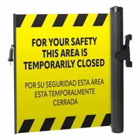MODUS Mounted Barrier: Fixed Mount, 11 1/2 ft Belt Lg, Restricted Access Messaging, Yellow (MPN ZP+EMPP-Y-IH)