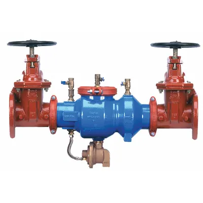 WILKINS Reduced Pressure Zone Backflow Preventer: 375A, Std Configuration, Ductile Iron - Zurn RPZ Backflow Preventers