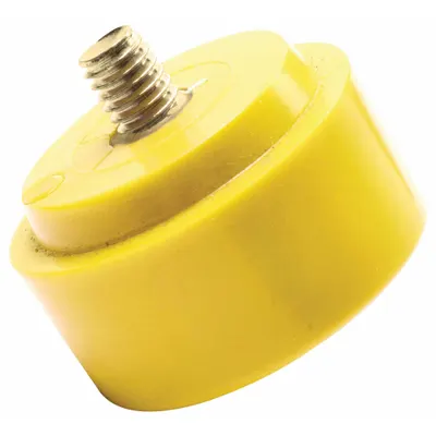 NUPLA Hammer Tip: Extra Hard, Nylon, 1 1/2 in Dia, 5/16-18 Thread Size, Threaded - Replacement Faces & Tips