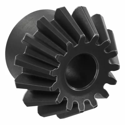 KHK GEARS Bevel Gear: Straight, Gear Ratio 2, Module m 2.5, 15 Teeth, Black Oxide-Coated Steel - Straight Teeth Metric Bevel Gears & Pinions